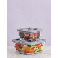 Kilner Fresh Storage Set Of 2 Containers - 0.8L