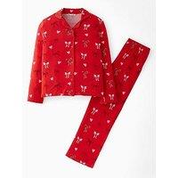 The Very Collection Girls Jersey Revere Pj - Red