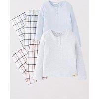 The Very Collection Girls 2 Pack Woven Check Pyjamas - Multi