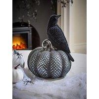 Hocus Pocus Crow On A Pumpkin Halloween Decoration