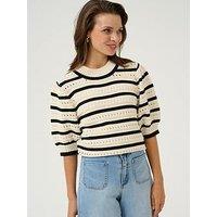 Kaffe Evelyn Half Sleeve Pullover - Neutral