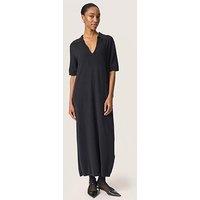 Soaked In Luxury Spina Polo Dress - Black