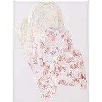The Very Collection Girls 3 Pack Printed Pjs - Multi