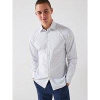 Selected Homme Slim Performance Long Sleeve Formal Shirt - White