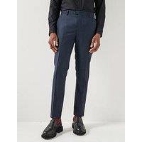 Selected Homme Slim Fit Neil Check Suit Trousers - Navy