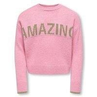 Only Kids Girls Amazing Knitted Jumper - Pink