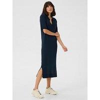 Kaffe Lizza Polo Dress - Blue