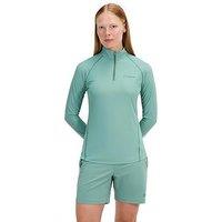 Berghaus Womens 24/7 Tech Half Zip Long Sleeved Top - Green