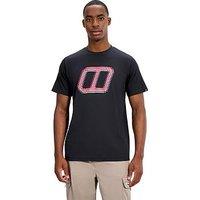 Berghaus Mens Berghaus Glitched Blocks Tee - Black