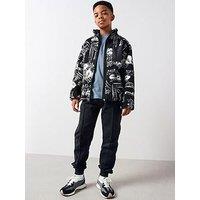 The Very Collection Boys Printed Borg Jacket - Multi