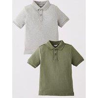 The Very Collection Boys 2 Pack Short Sleeve Polo T-Shirts - Multi