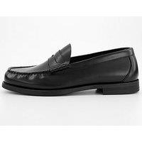 Selected Homme Billy Leather Penny Loafer Formal Shoes - Black