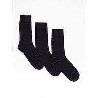 Selected Homme Cooper 3 Pack Crew Socks - Black