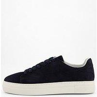 Selected Homme David Chunky Suede Cupsole Trainer - Navy