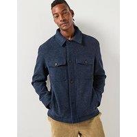 Selected Homme Mitch Long Sleeve Over Shirt - Navy