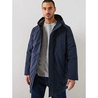 Selected Homme Franklin Urban Technical Parka Coat - Navy