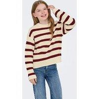 Only Kids Girls Stripe Knitted Jumper - Multi