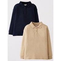 V By Very Boys 2 Pack Pique Polo Shirts - Multi