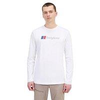 Berghaus Mens Berghaus Big Logo Long Sleeve Tee - White