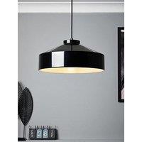 Very Home Gloss Black Metal Industrial Pendant