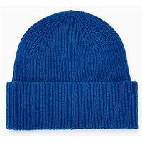 Selected Homme Mason Merino Wool Beanie - Blue