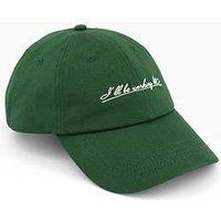 Selected Homme Winston Slogan Cap - Dark Green