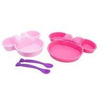 Minnie Mouse Minnie 4 Piece Character Shaped Dinner Set In Gift Box