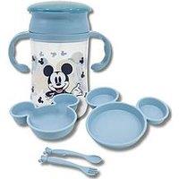 Mickey Mouse Mickey Baby Boy 5 Pierce Character Shaped Dinner Set In Gift Box