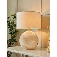 Very Home Swirl Glass Marble Table Lamp