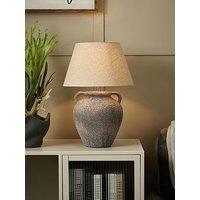 The Very Collection Textured Ceramic Urn Table Lamp