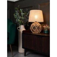 Very Home Coastal Rope Glass Table Lamp