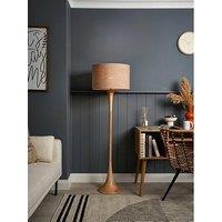 Very Home Turned Wooden Base Floor Lamp