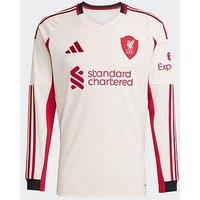 Adidas Liverpool Men'S 25/26 Away Long Sleeve Stadium Replica Shirt - White