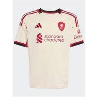 Adidas Liverpool Junior 25/26 Away Stadium Replica Shirt - Cream