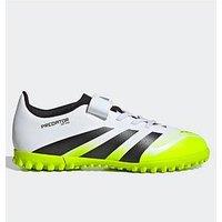 Adidas Junior Predator Club Hook & Loop Astro Turf Football Boots - White