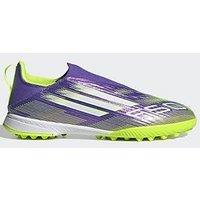 Adidas Junior F50 League Laceless Astro Turf Football Boots - Purple