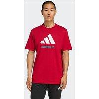 Adidas Mens Liverpool Seasonal Tee- Red