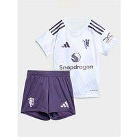 Adidas Manchester United 25/26 Away Infant Kit - White