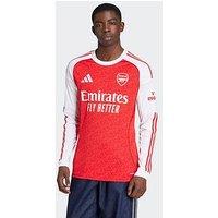 Adidas Arsenal Mens 25/26 Home Long Sleeve Stadium Replica Shirt - Red