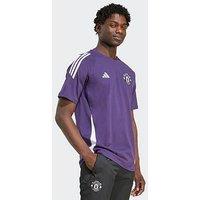 Adidas Mens Manchester United Training Tee - Purple