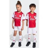 Adidas Junior Ajax 25/26 Home Mini Kit - Red/White