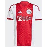 Adidas Ajax Mens 25/26 Home Stadium Replica Shirt - White