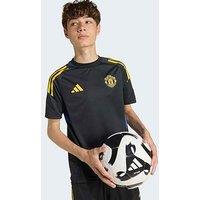Adidas Junior Manchester United Tiro 25 Competition Training Jersey - Black