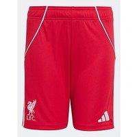 Adidas Liverpool Junior 25/26 Home Stadium Replica Shorts - Red
