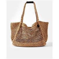 Mint Velvet Ottie Paper Tote Bag - Beige