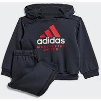 Adidas Junior Manchester United Tracksuit - Black