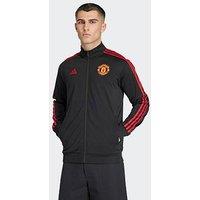 Manchester United Adidas Jacket Coat Black 2024 25 Track Excellent DNA