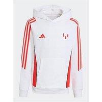 Adidas Junior Messi Hoodie - White