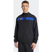 Adidas Mens Tiro Essentials Woven Hoodie - Black