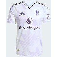 Adidas Manchester United Mens Authentic 25/26 Away Replica Shirt - White